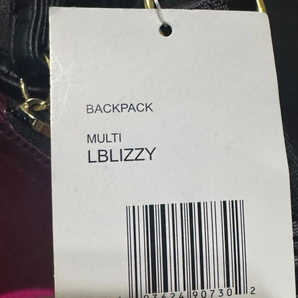 Betsey Johnson Colorful Heart Pattern Backpack